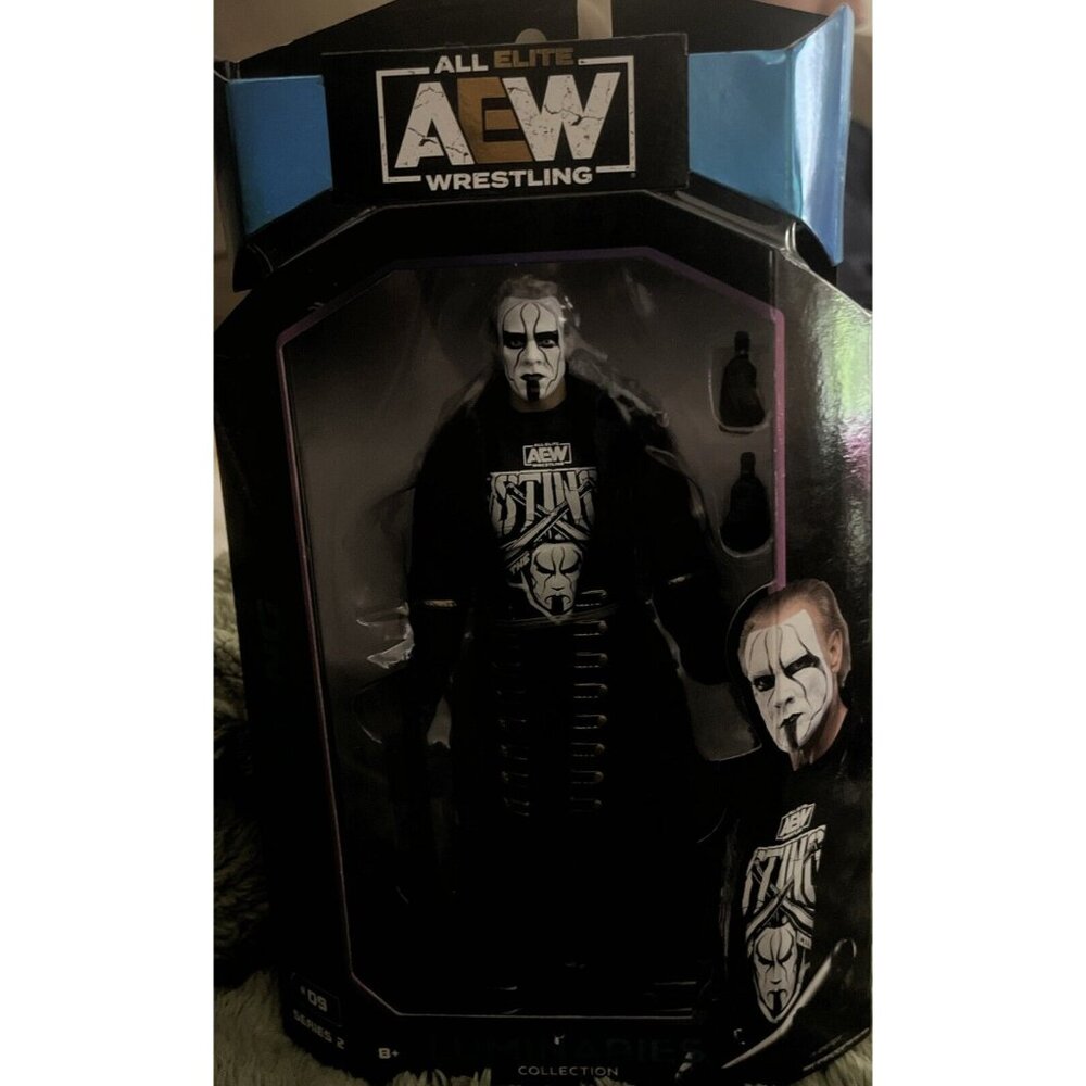 JAZWARES AEW UNMATCHED COLLECTION SERIES 2 LUMINARIES STING WRESTLING FIGURE WWE